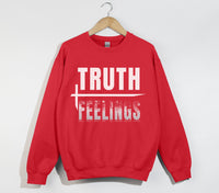 Load image into Gallery viewer, Truth Over Feelings - Christian Sweatshirt
