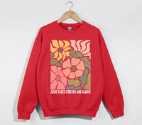 Load image into Gallery viewer, Jesus Saves, Forever And Always - Christian Sweatshirt
