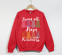 Load image into Gallery viewer, Treat All Peeps With Kindness - Easter Sweatshirt