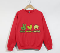Load image into Gallery viewer, Peace, Love And Blessed - Christian Sweatshirt
