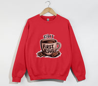 Load image into Gallery viewer, But First, Jesus - Christian Sweatshirt