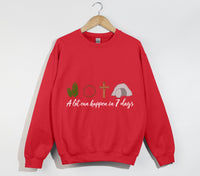 Load image into Gallery viewer, A Lot Can Happen In 7 Days - Easter Sweatshirt