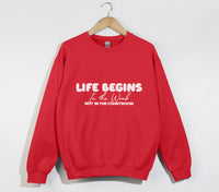 Load image into Gallery viewer, Life Begins In The Womb Not In The Courtroom - Sweatshirt

