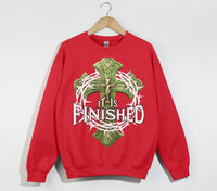 Load image into Gallery viewer, It Is Finished - Christian Sweatshirt
