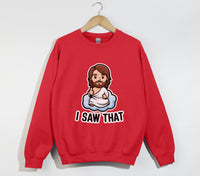 Load image into Gallery viewer, Jesus I Saw That - Funny Christian Sweatshirt

