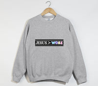 Load image into Gallery viewer, Jesus Woke - Christian Sweatshirt
