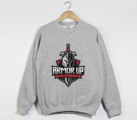Load image into Gallery viewer, Armor Up, The Battle Is Real - Christian Sweatshirt