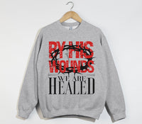 Load image into Gallery viewer, By His Wounds We Are Healed - Christian Sweatshirt