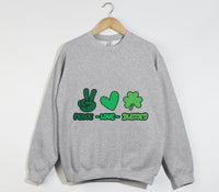 Load image into Gallery viewer, Peace, Love And Blessed - Christian Sweatshirt
