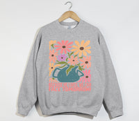 Load image into Gallery viewer, Because He Lives, We Can Face Tomorrow - Christian Easter Sweatshirt