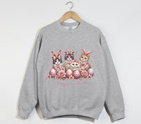 Load image into Gallery viewer, Happy Easter Sweatshirt - Cute Cat Sweatshirt
