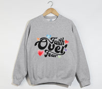 Load image into Gallery viewer, Fear Over Fear - Christian Sweatshirt
