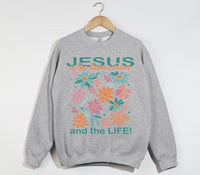 Load image into Gallery viewer, Jesus Is The Resurrection And The Life - Christian Sweatshirt
