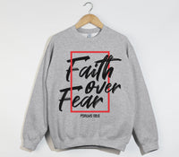 Load image into Gallery viewer, Faith Over Fear -  Christian Sweatshirt
