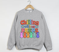 Load image into Gallery viewer, Chilling With My Peeps - Easter Christian Sweatshirt