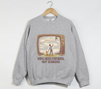 Load image into Gallery viewer, Kids Need Fathers, Not Screens - Sweatshirt
