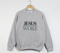 Load image into Gallery viewer, Jesus Woke - Christian Sweatshirt
