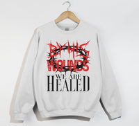 Load image into Gallery viewer, By His Wounds We Are Healed - Christian Sweatshirt
