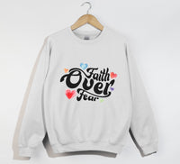 Load image into Gallery viewer, Fear Over Fear - Christian Sweatshirt
