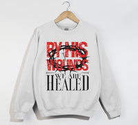 Load image into Gallery viewer, By His Wounds We Are Healed - Christian Sweatshirt