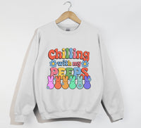 Load image into Gallery viewer, Chilling With My Peeps - Easter Christian Sweatshirt