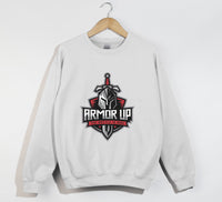 Load image into Gallery viewer, Armor Up, The Battle Is Real - Christian Sweatshirt