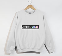 Load image into Gallery viewer, Jesus Woke - Christian Sweatshirt
