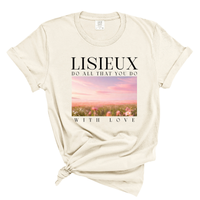 Load image into Gallery viewer, Lisieux Do All That You Do With Love - Catholic Comfort Colors Women's Tee