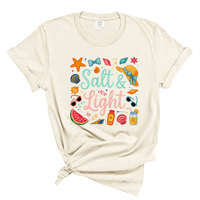 Load image into Gallery viewer, Salt And Light - Beach Themed Comfort Colors Women's Tee