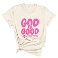 Load image into Gallery viewer, God Is Good All the Time - Christian Women's Tee Shirt