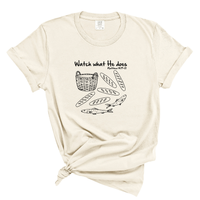 Load image into Gallery viewer, Watch What He Does Tee - Christian Miracle Shirt Five Loaves Two Fish