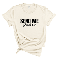 Load image into Gallery viewer, Send Me Isaiah 6:8 - Comfort Colors Tee