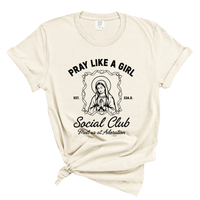 Load image into Gallery viewer, Pray Like a Girl Shirt - Catholic Women's Tee