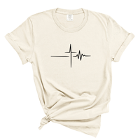 Load image into Gallery viewer, Cross Heartbeat Shirt - Life with Jesus Tee