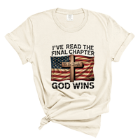 Load image into Gallery viewer, Patriotic Christian Shirt God Wins - Comfort Colors Tee