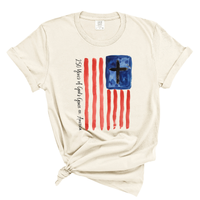 Load image into Gallery viewer, 250 Years Of Gods Grace On America - Patriotic Comfort Colors Women's Tee