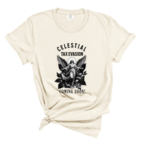 Load image into Gallery viewer, Celestial Tax Evasion Angel Shirt - Comfort Colors Tee
