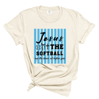 Load image into Gallery viewer, Jesus Softball Shirt - Comfort Colors Tee