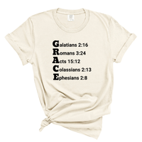 Load image into Gallery viewer, Grace Bible Verse Shirt - Christian Comfort Colors Tee