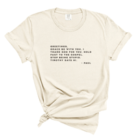 Load image into Gallery viewer, Grace Be With You Shirt Paul Letter - Funny Christian Shirt