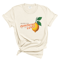 Load image into Gallery viewer, Walking in the Sunshine of the Lord - Lemon Graphic Tee