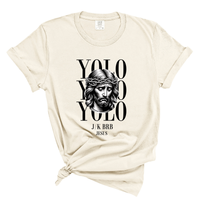 Load image into Gallery viewer, YOLO J/K BRB Jesus - Comfort Colors Tee
