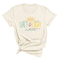Load image into Gallery viewer, Salt And Light - Colorful Scripture Comfort Colors Tee