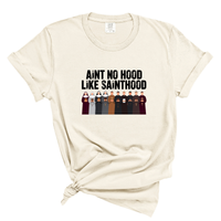 Load image into Gallery viewer, Ain't No Hood Like Sainthood Tee - Catholic Sainthood Shirt