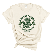 Load image into Gallery viewer, Faith And Freedom - Patriotic Comfort Colors Women's Tee