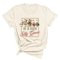 Load image into Gallery viewer, He Is Risen Silly Goose - Funny Christian Easter Comfort Colors Tee