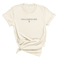 Load image into Gallery viewer, Viva Cristo Rey Shirt Catholic Devotion Tee