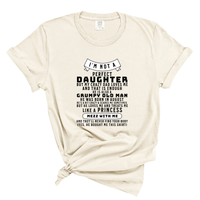 Load image into Gallery viewer, Funny Daughter Shirt - I'm Not A Perfect Daughter Comfort Colors Tee
