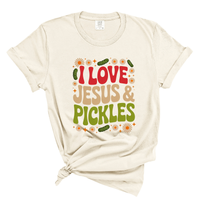 Load image into Gallery viewer, I Love Jesus And Pickles - Comfort Colors Tee