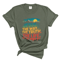 Load image into Gallery viewer, Jesus The Way The Truth The Life - Comfort Colors Tee